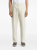 Peserico elasticated-waist logo track pants - Neutrals