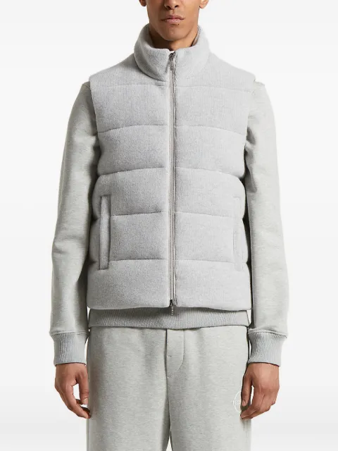 Peserico quilted high-neck gilet