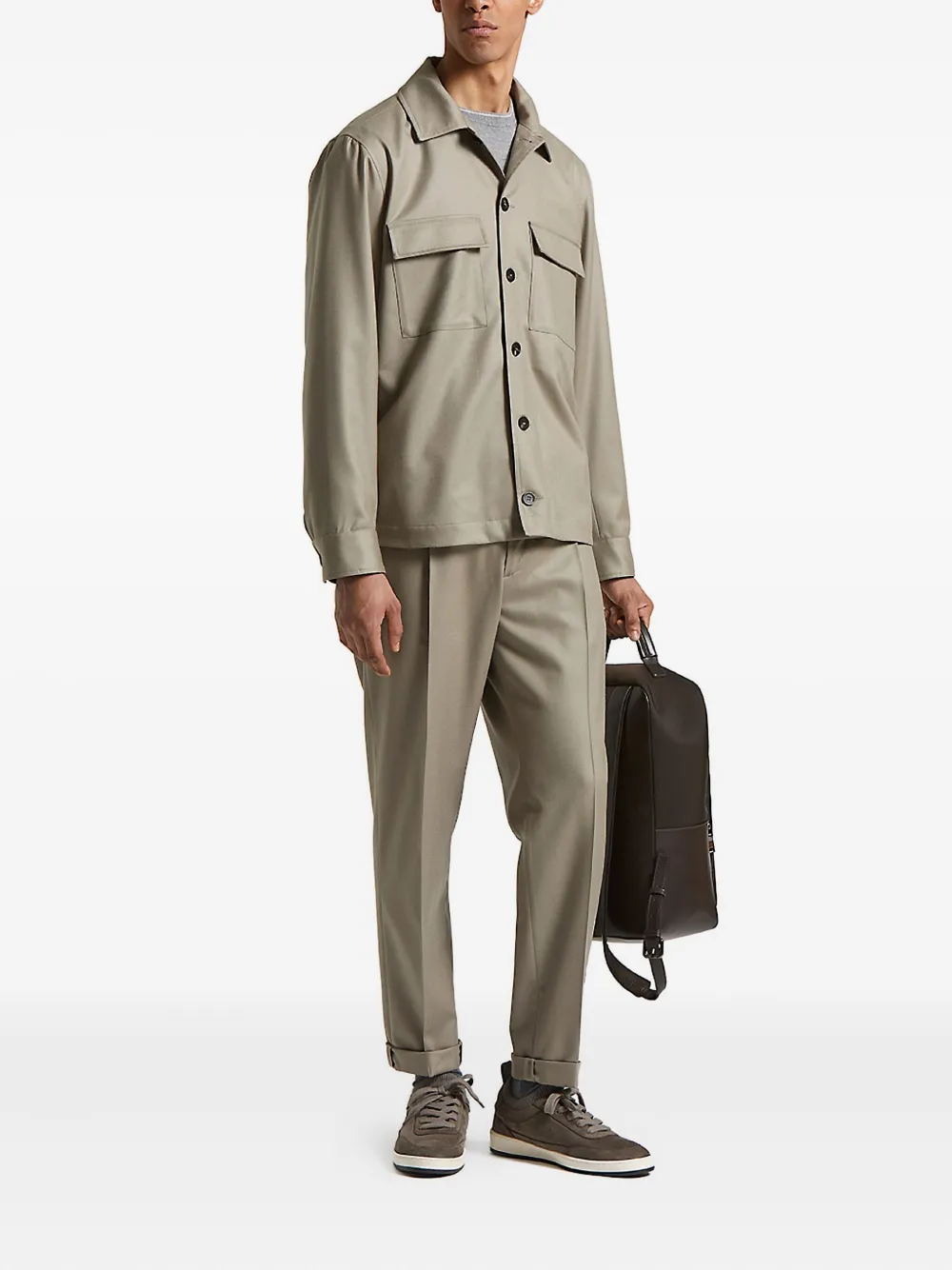 Peserico double-pocket button-front jacket | Shirt Jackets | Image 2