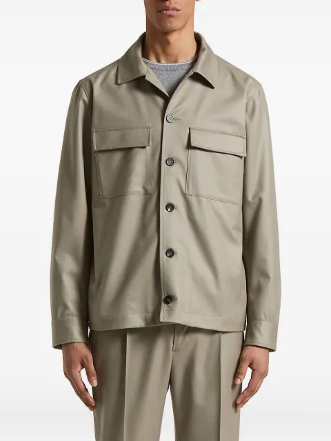 Peserico double-pocket button-front jacket