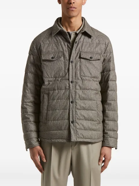 Peserico quilted houndstooth jacket