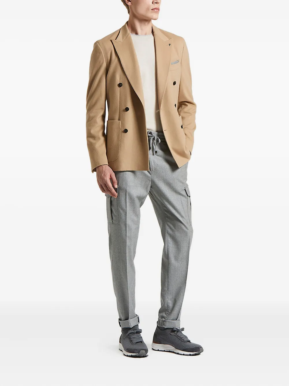 Peserico double-breasted patch-pocket jacket | Suit & Dinner Jackets | Image 2