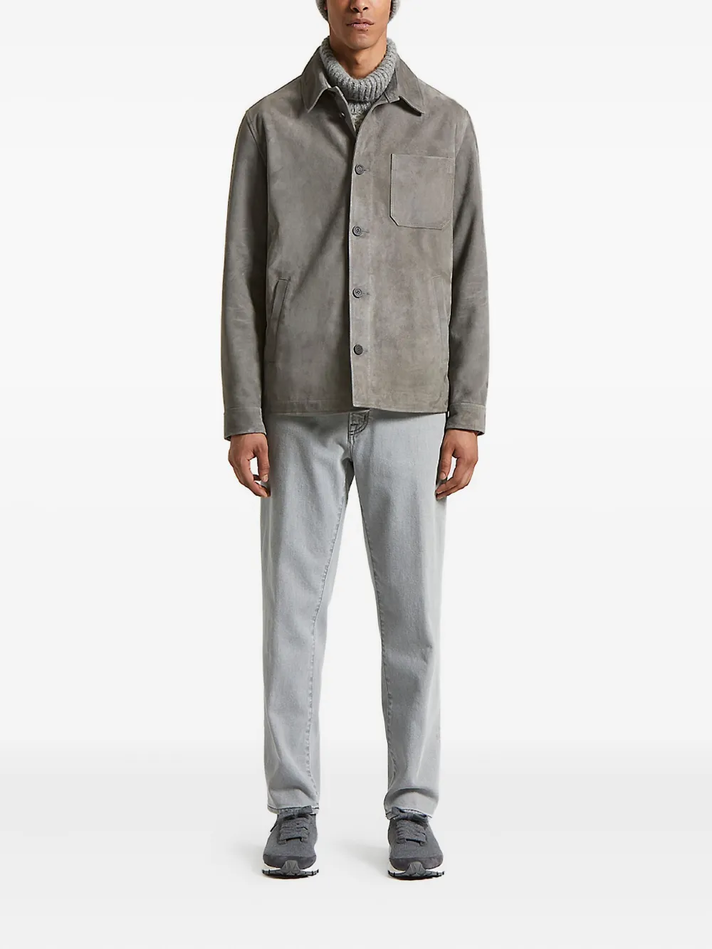Peserico button-fastening patch-pocket jacket | Shirt Jackets | Image 2