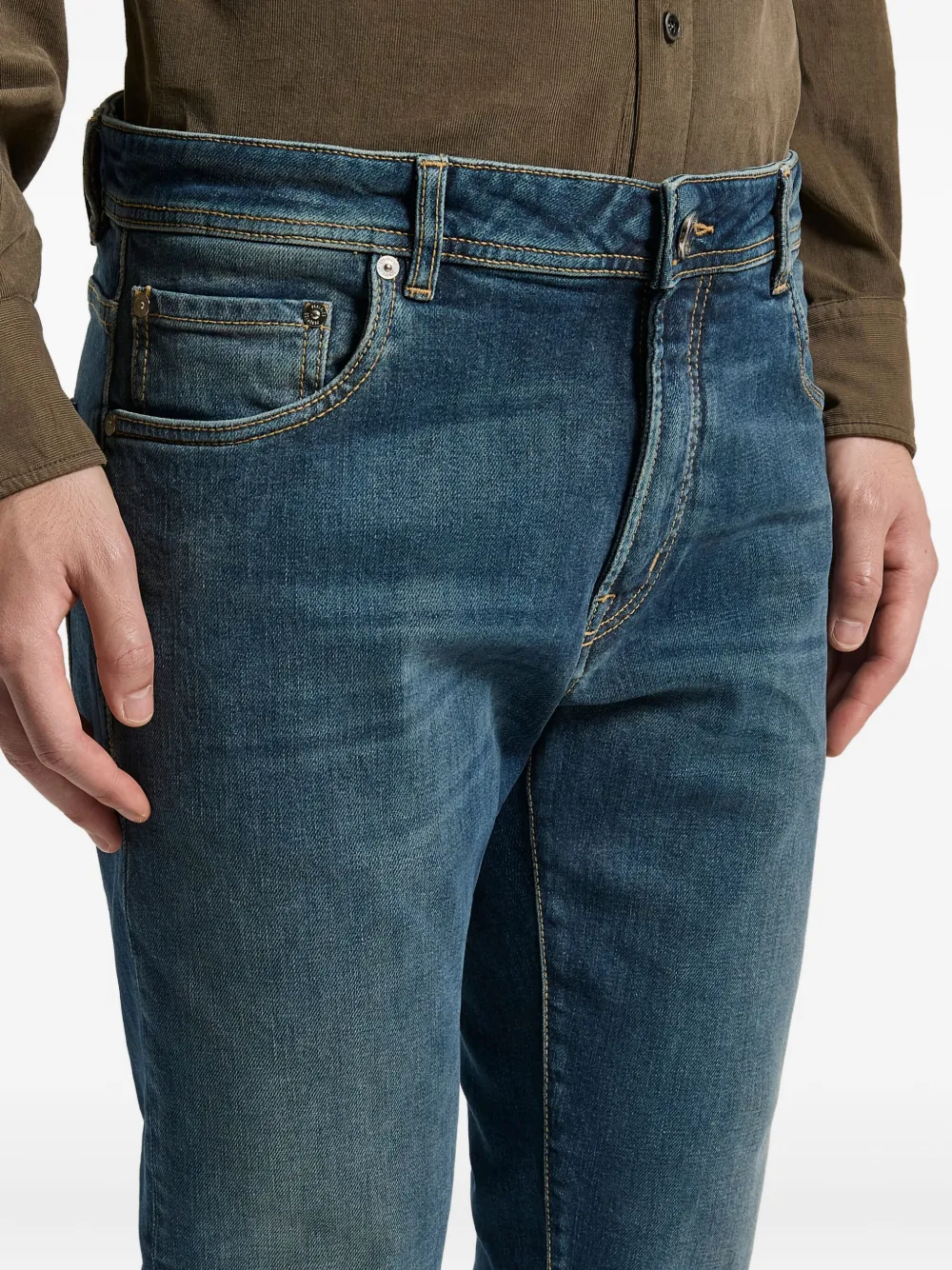 Peserico Pocket Jeans In Blue