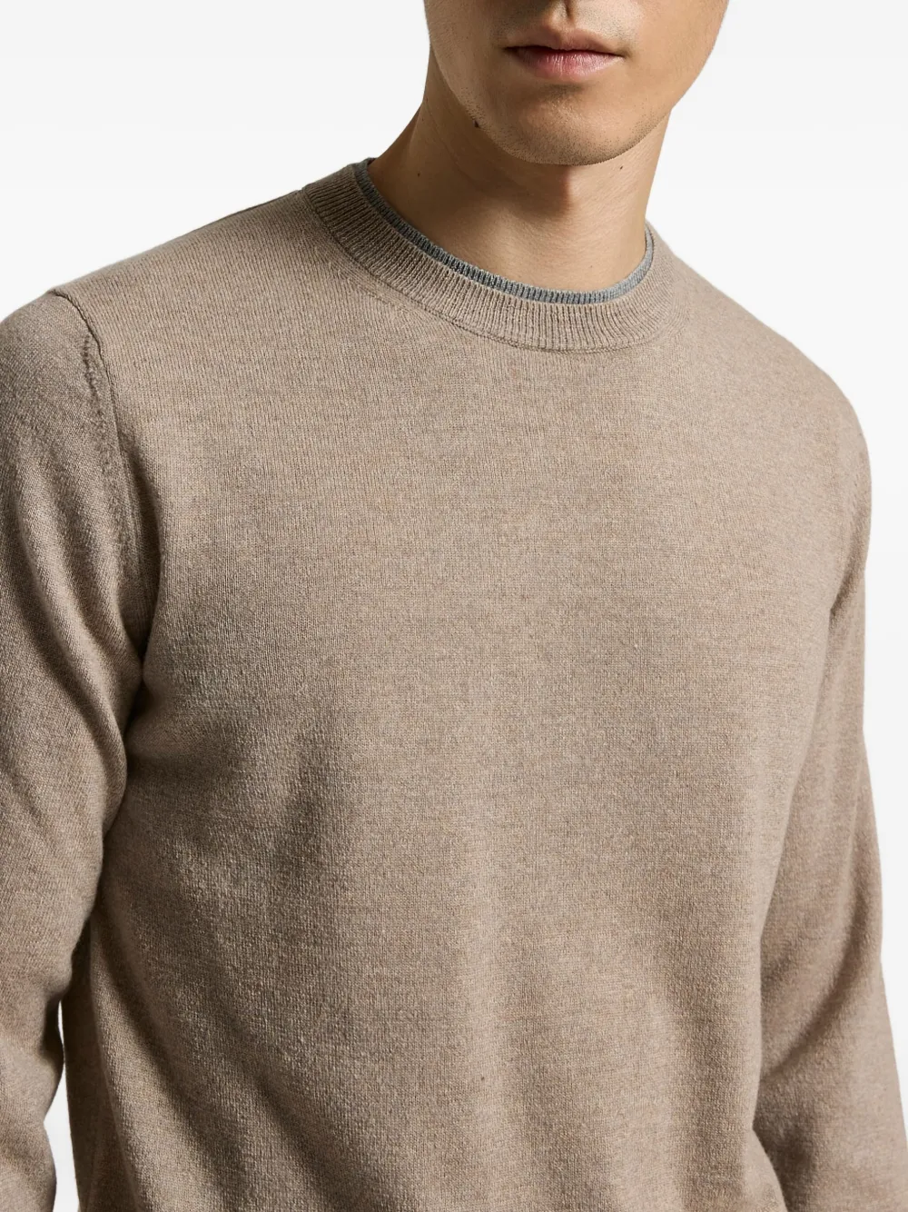 Peserico Sweater met ronde hals Beige