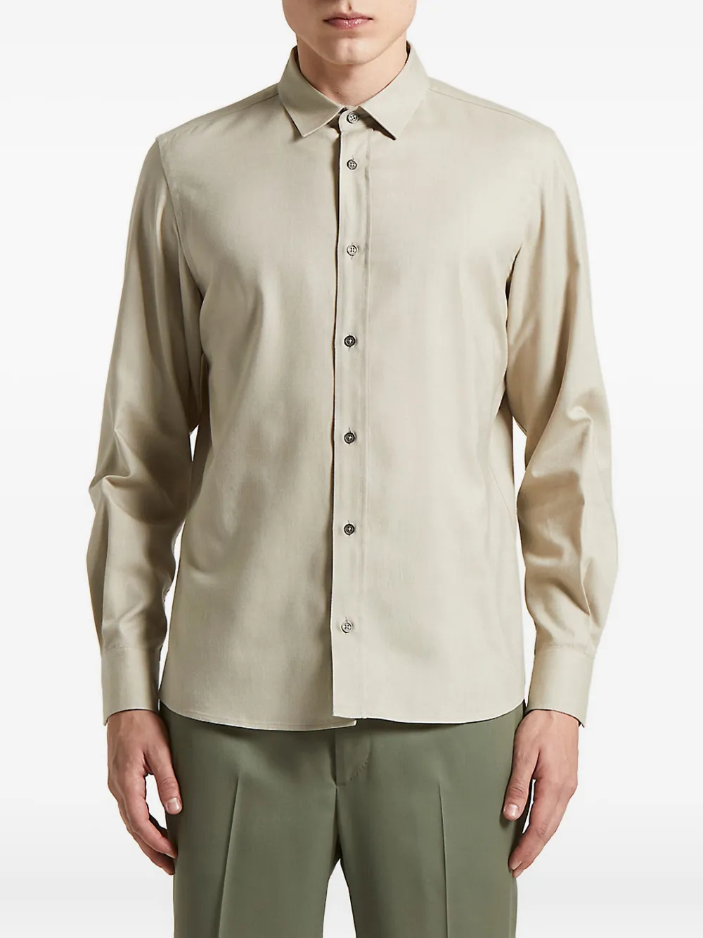 Peserico long-sleeve shirt | Neutrals | Image 1