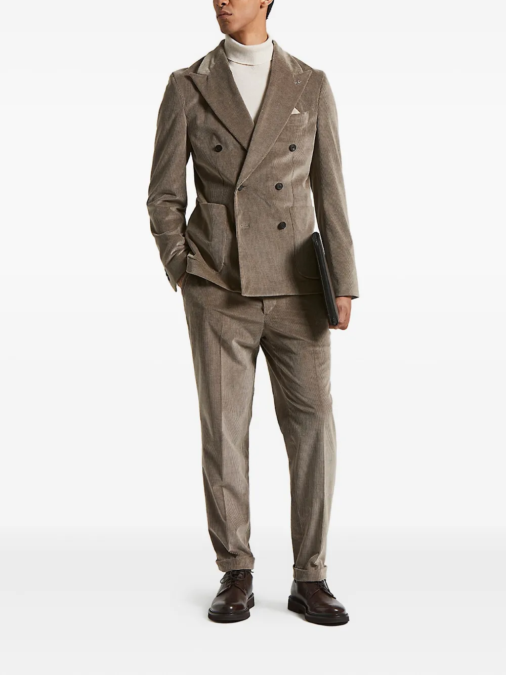 Peserico double-breasted corduroy jacket | Suit & Dinner Jackets | Image 2