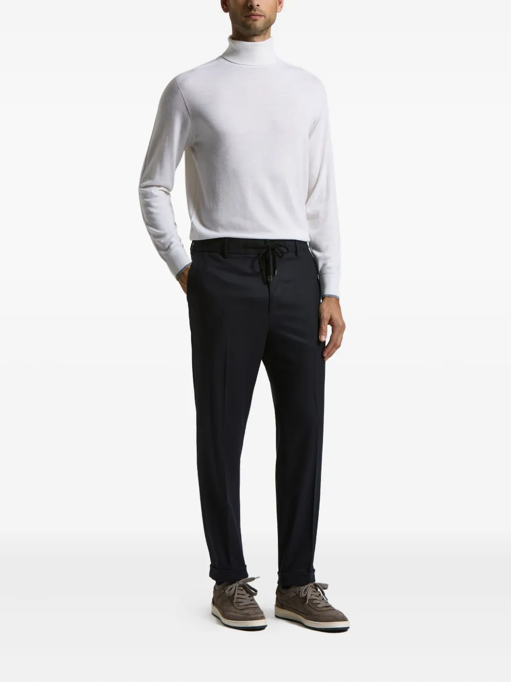 Peserico drawstring trousers - Blauw