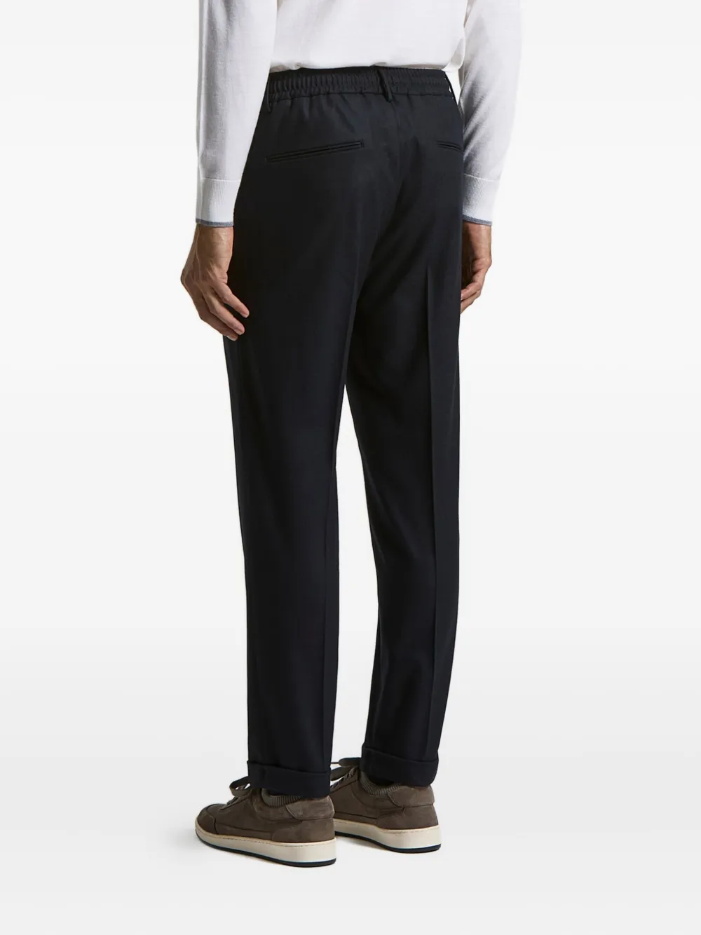 Peserico Broek met trekkoord Blauw