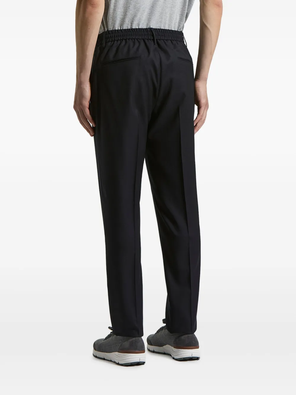 Peserico Broek met trekkoord Blauw