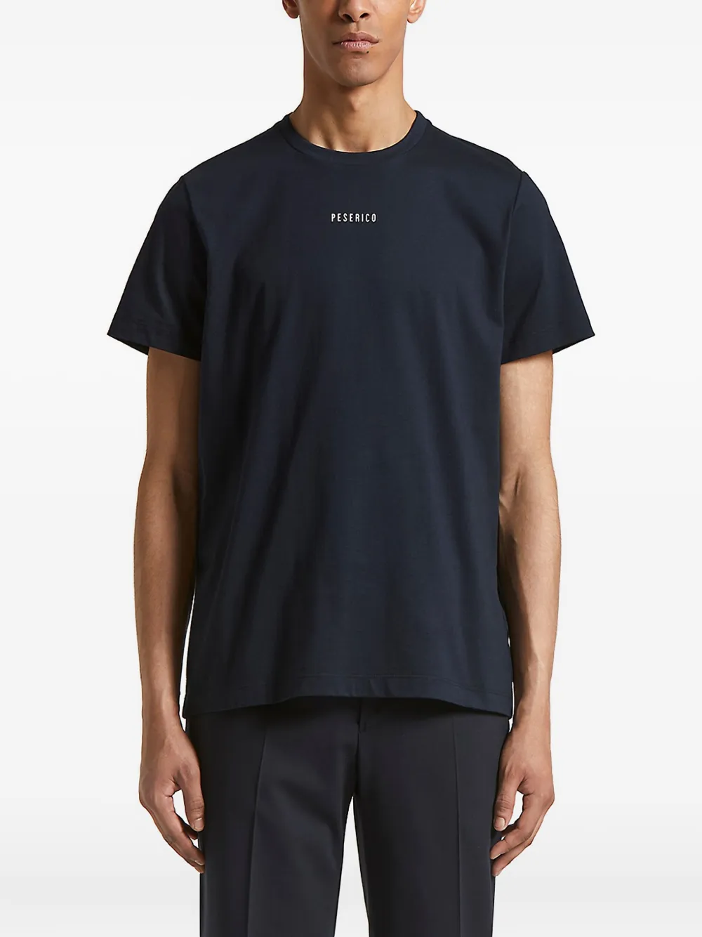 Peserico logo-printed crew-neck T-shirt | Blue | Image 1