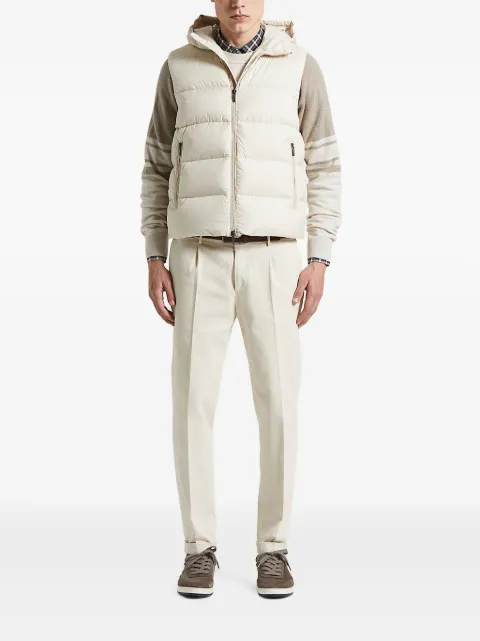 Peserico hooded quilted gilet