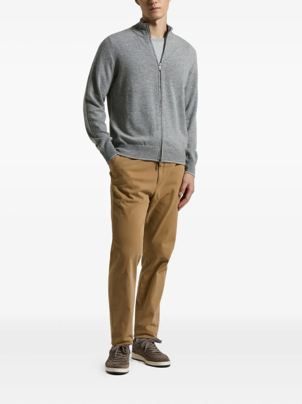 Peserico drawstring trousers - Bruin