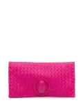 Bottega Veneta Pre-Owned 2012-2025 Nappa Intrecciato Turn Lock clutch bag - Pink