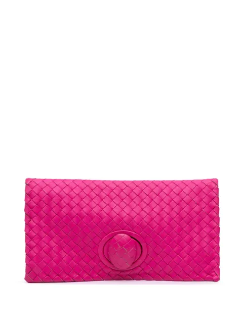 Bottega Veneta Pre-Owned 2012-2025 Nappa Intrecciato Turn Lock clutch bag