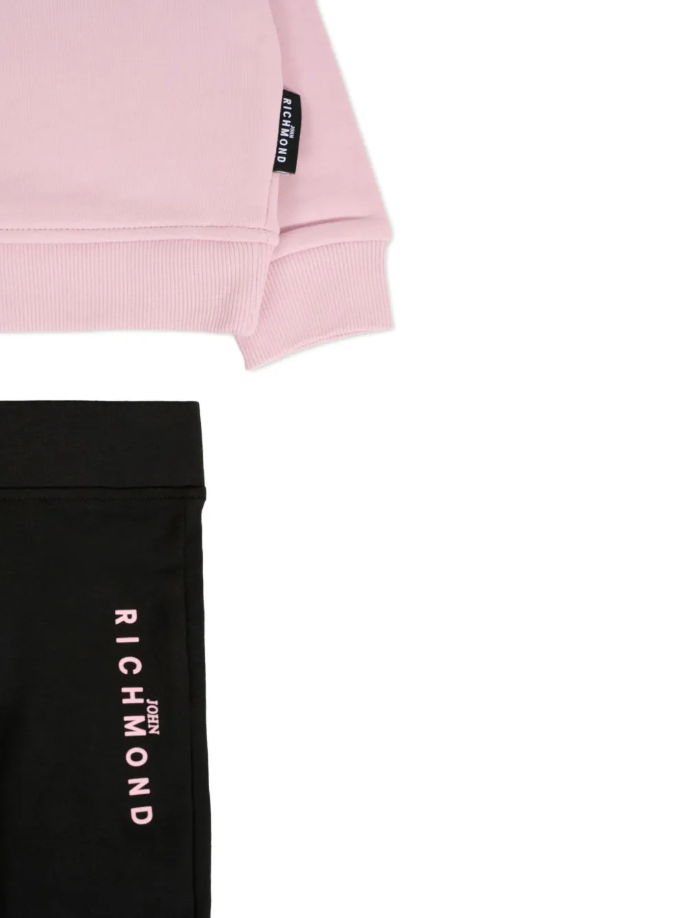 John Richmond Junior Trainingspak met logodetail Roze