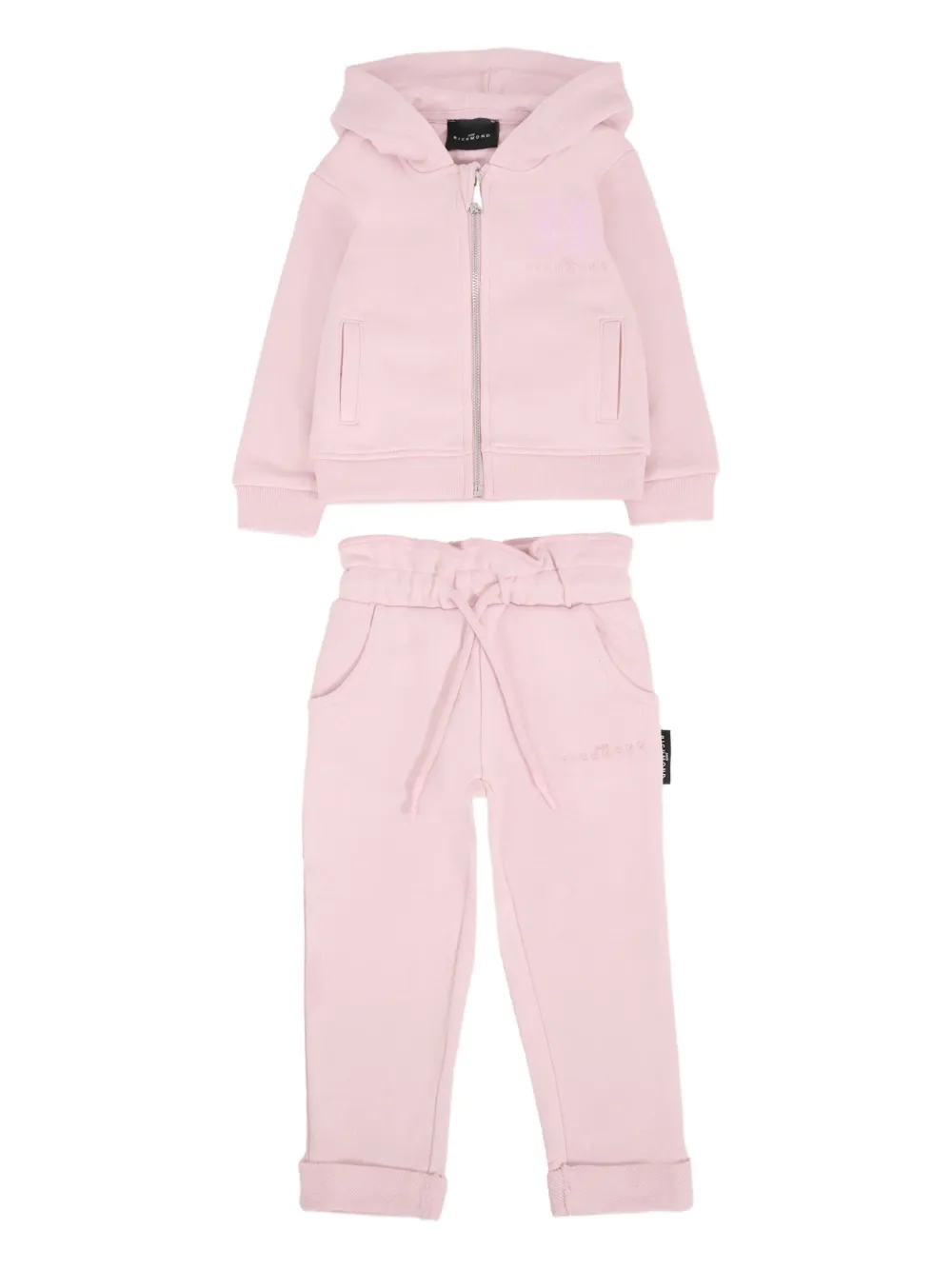 John Richmond Junior hooded drawstring tracksuit | Pink | Image 1