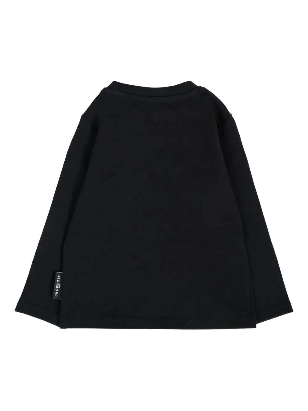 John Richmond Junior T-shirt met logoprint Zwart