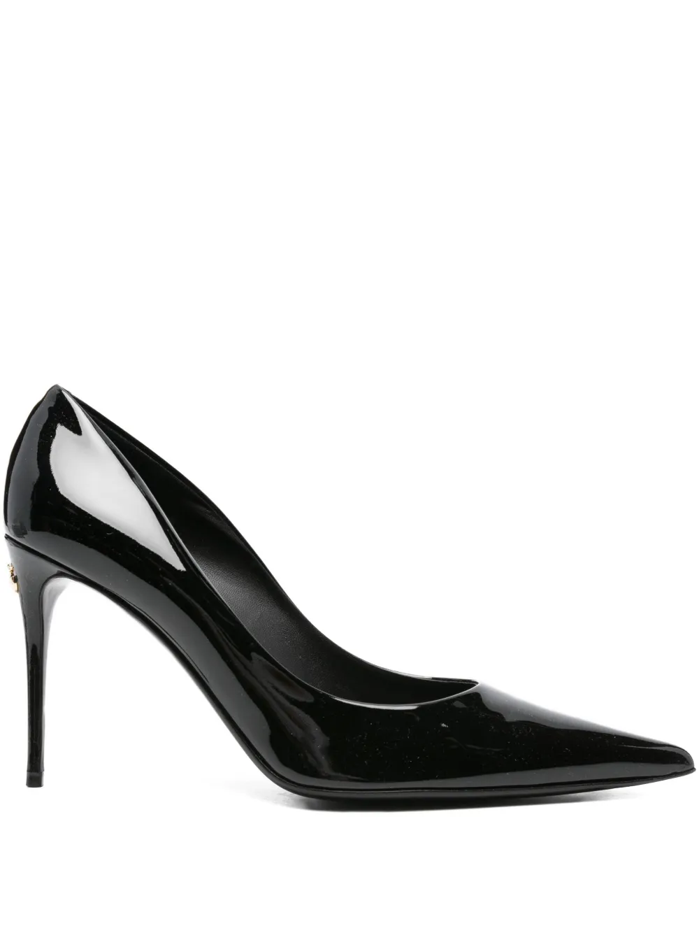Pre-owned Dolce & Gabbana 90mm Pointed-toe Pumps In Black