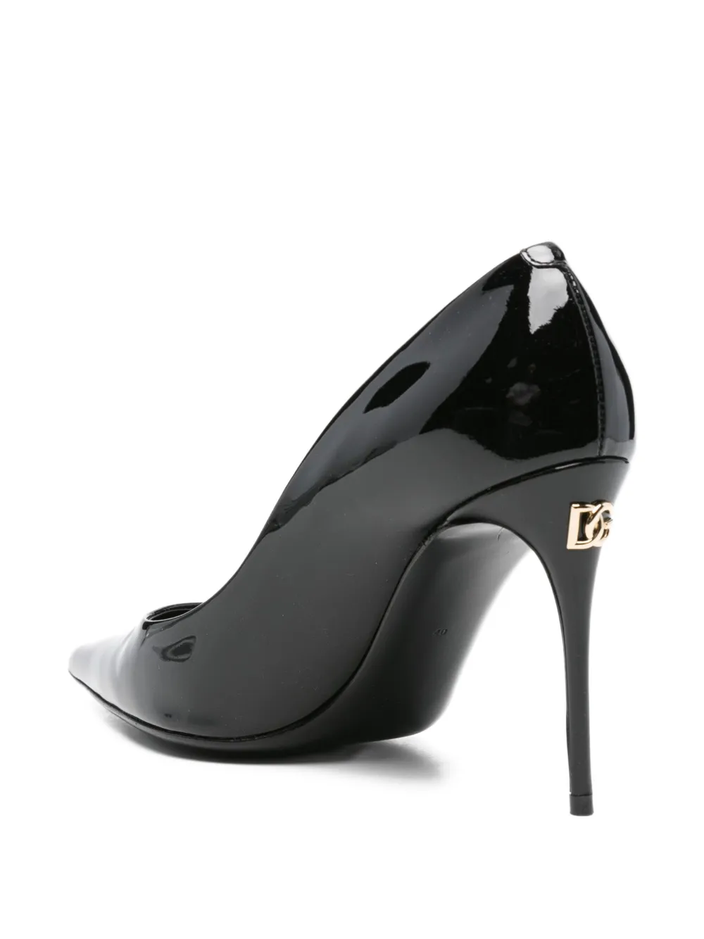 Pre-owned Dolce & Gabbana 90mm Pointed-toe Pumps In Black