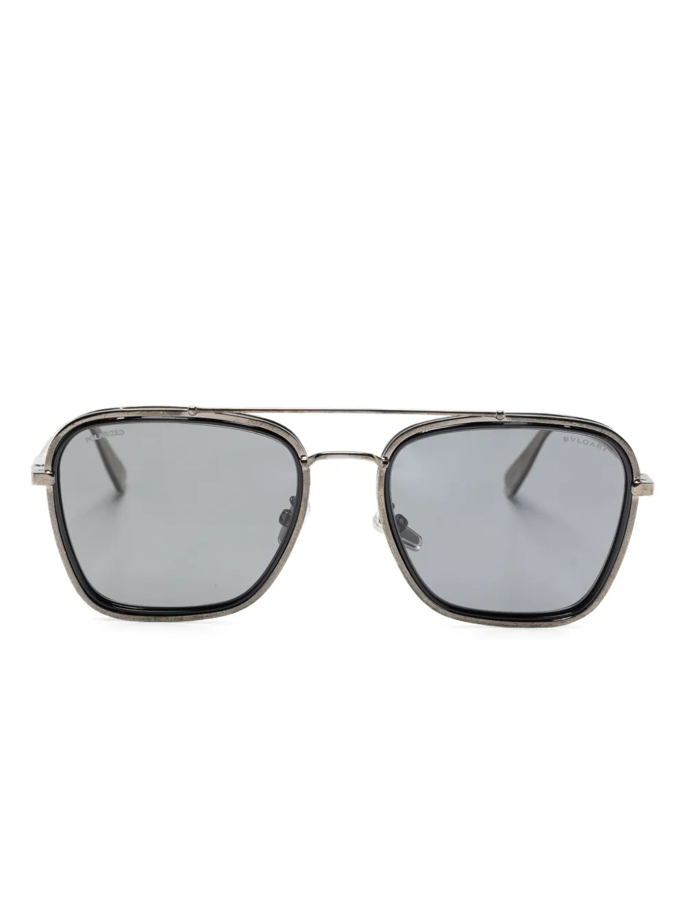 Bvlgari Pre-Owned pilot-frame sunglasses | Silver | Image 1