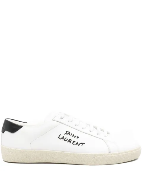 Saint Laurent Pre-Owned logo-embroidered sneakers