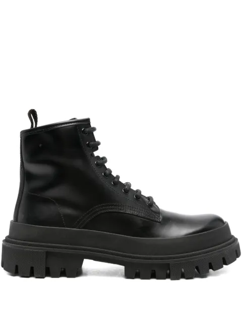 Dolce & Gabbana Pre-Owned leather lace-up ankle boots