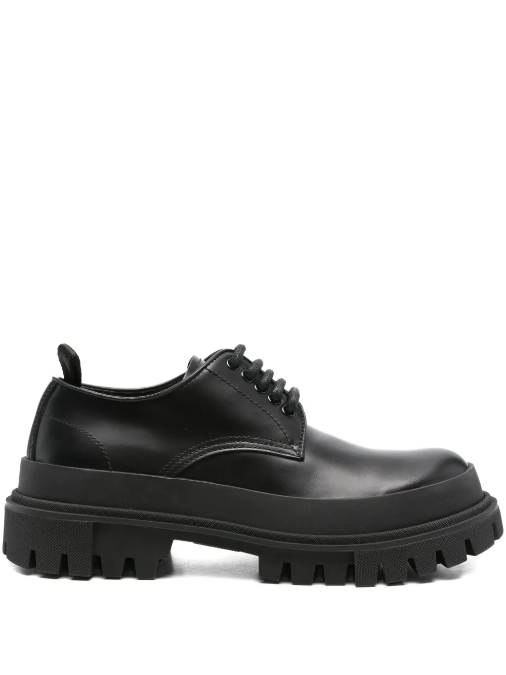 logo-plaque derby shoes