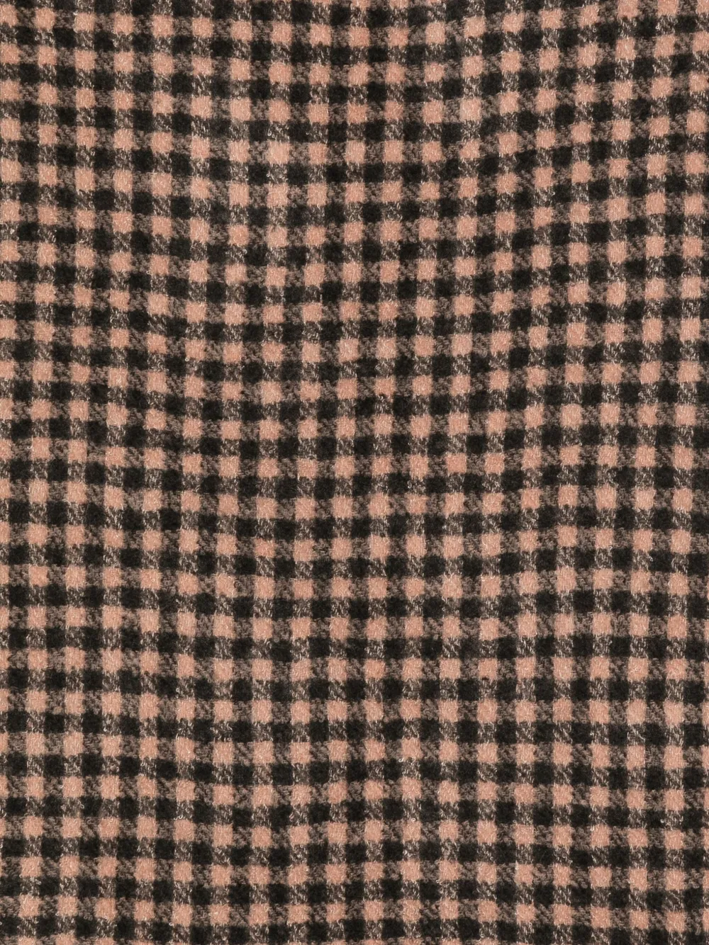 Faliero Sarti gingham-check frayed-edge scarf Zwart