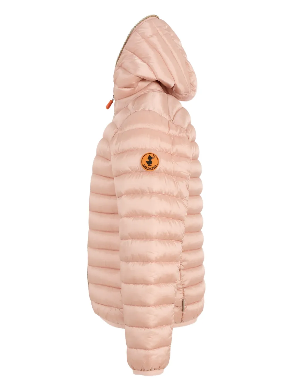 Save The Duck Kids hooded quilted jacket Roze