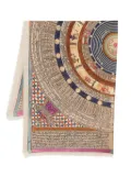 Faliero Sarti graphic-print scarf - Neutrals