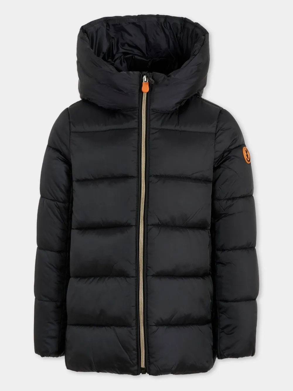 Save The Duck Hooded Quilted Jacket In Black