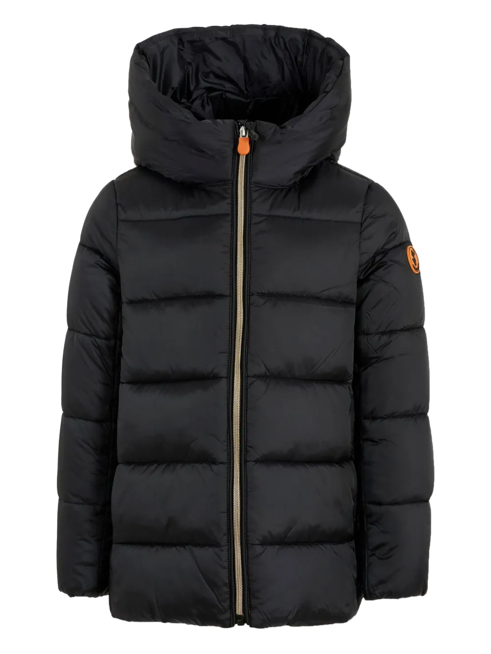 Save The Duck Kids hooded quilted jacket Zwart
