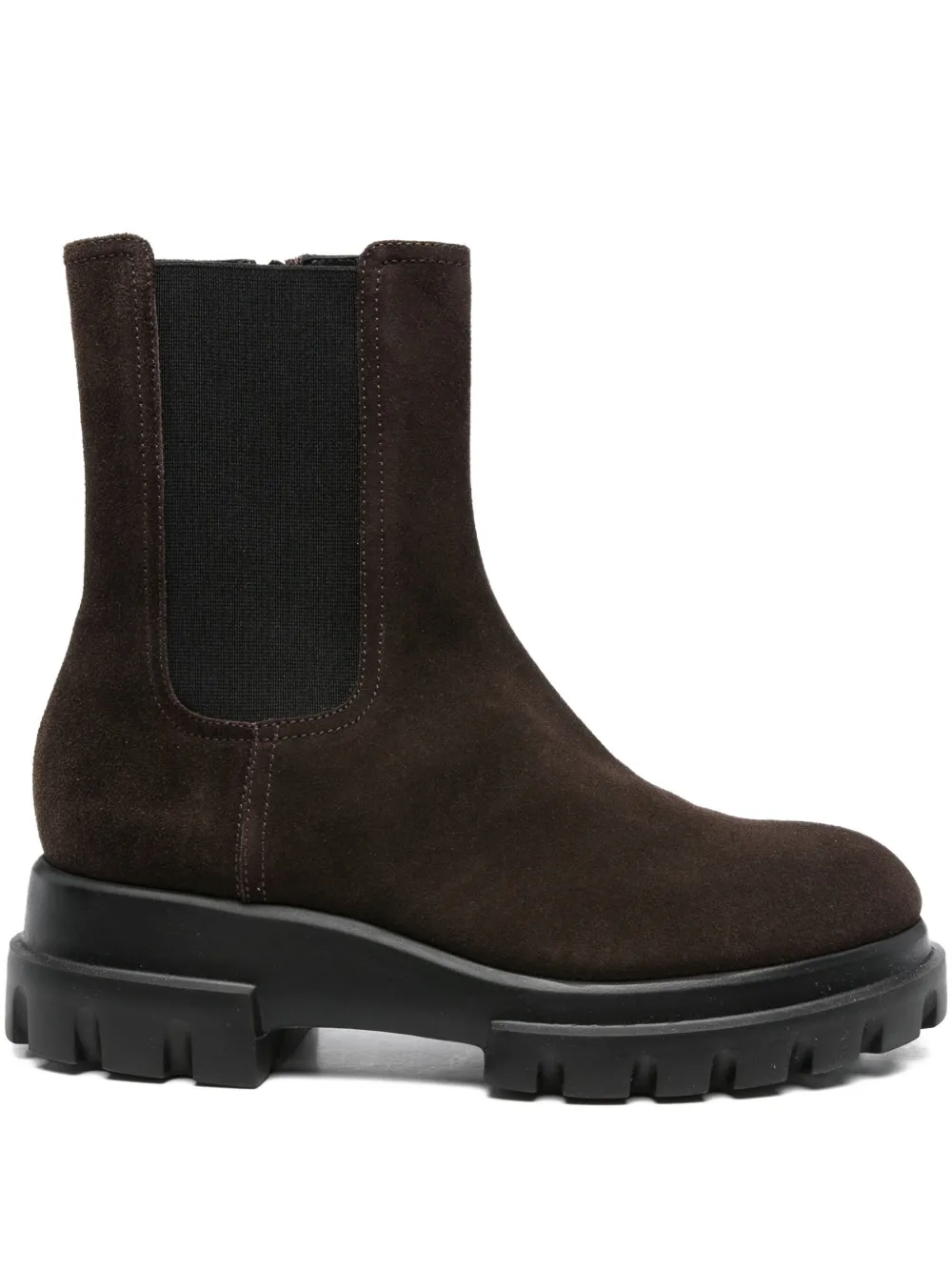 AGL 40mm elastic-panel round-toe boots Brown