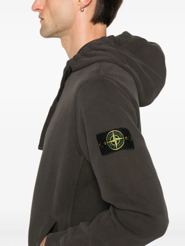 Stone Island ジップアップ パーカー | グレー | FARFETCH JP