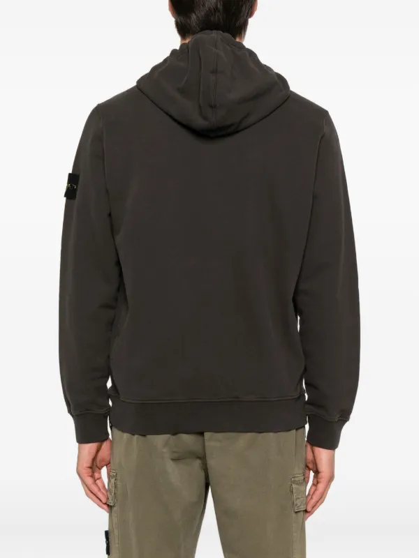 STONE  ダークグレー パーカー Stone Island ジップアップ パーカー | グレー | FARFETCH JP