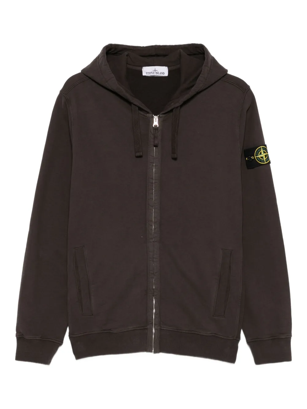 Stone Island zip-up hoodie - Grey