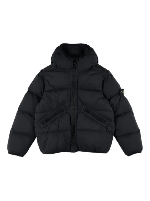 Stone Island Junior hooded puffer jacket