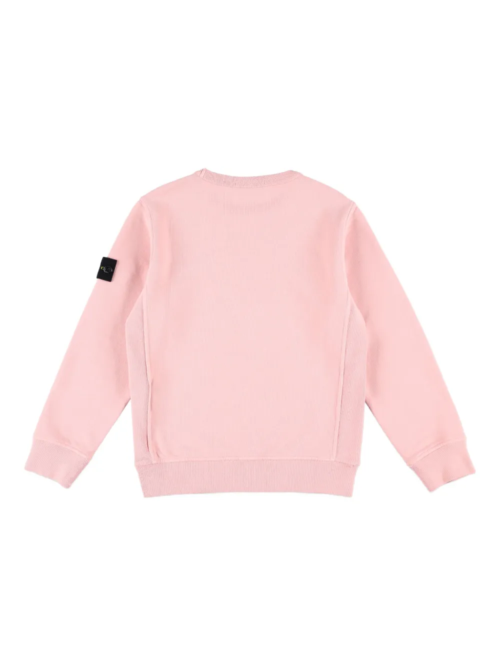 Stone Island Junior Compass-badge crew-neck sweatshirt Roze