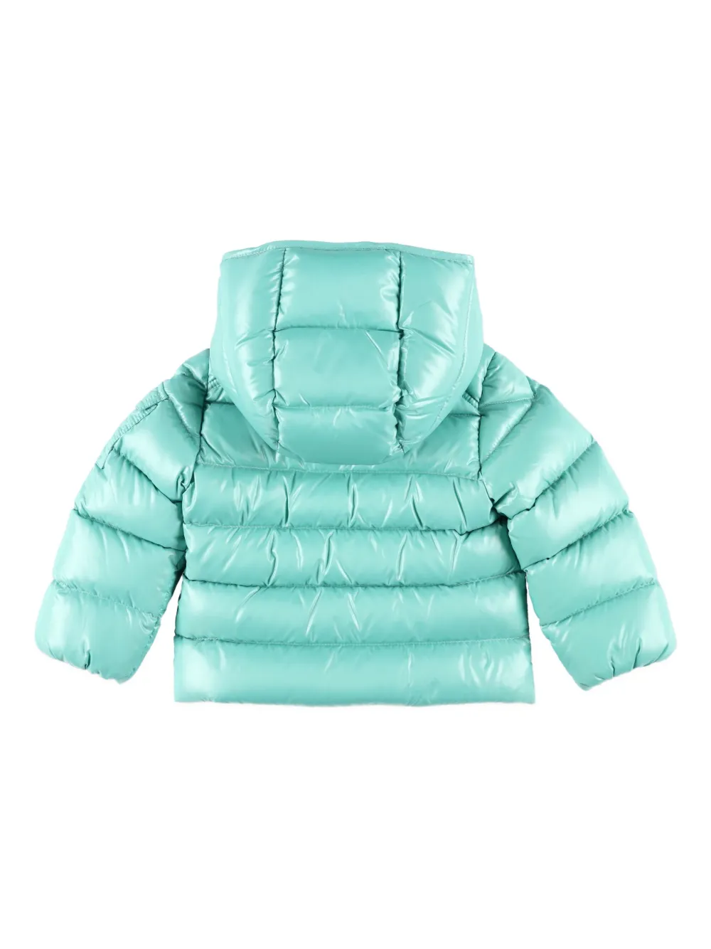 Moncler Enfant Maya donsjack met capuchon Groen