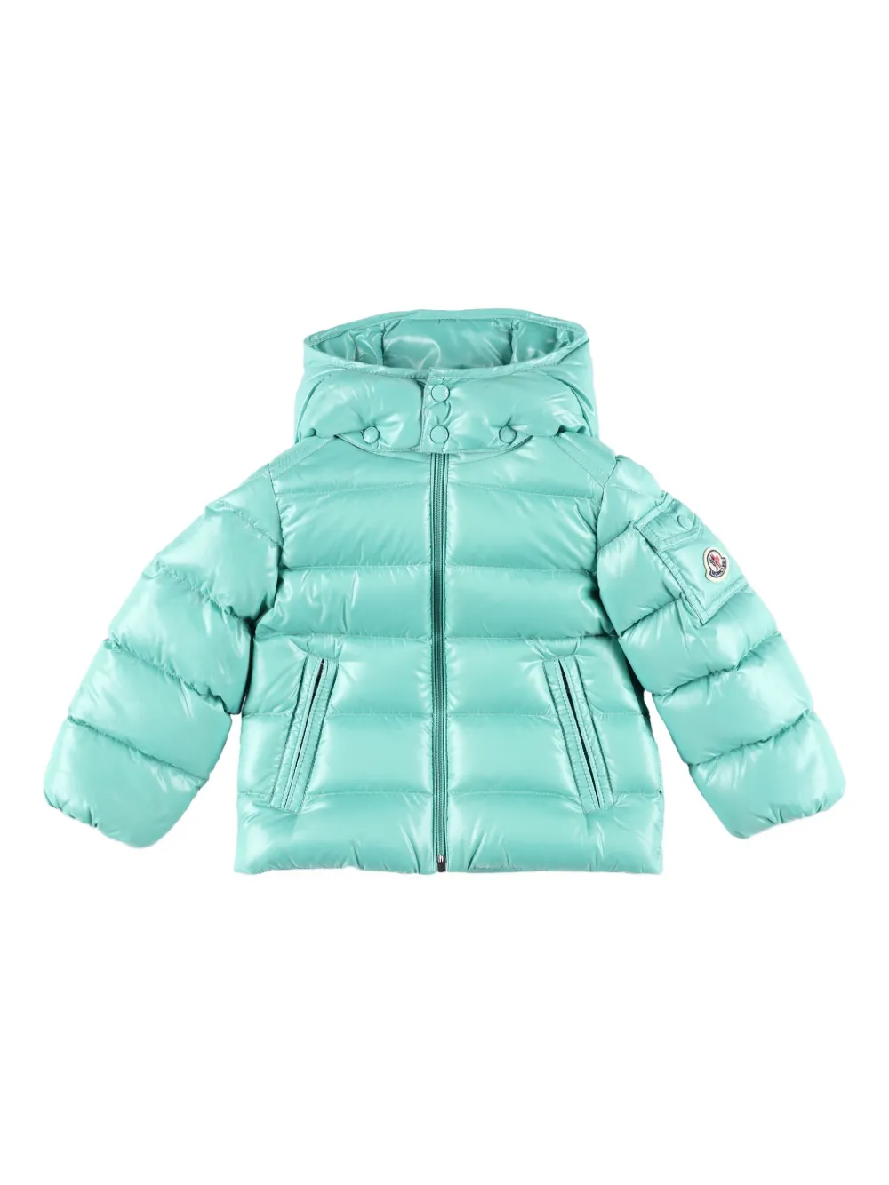 Moncler Enfant Maya フーデッド ダウンジャケット - グリーン Moncler Enfant Maya フーデッド ダウンジャケット - グリーン