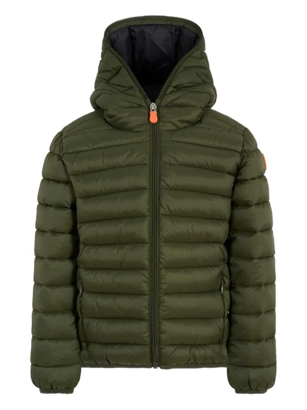 Save The Duck Kids hooded quilted jacket Groen