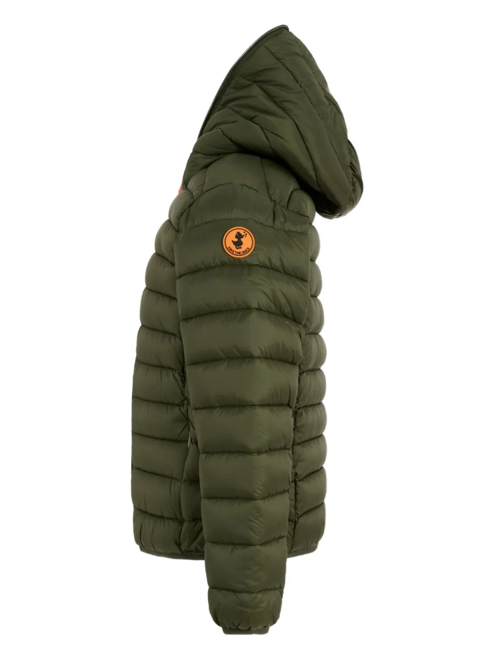 Save The Duck Kids hooded quilted jacket Groen