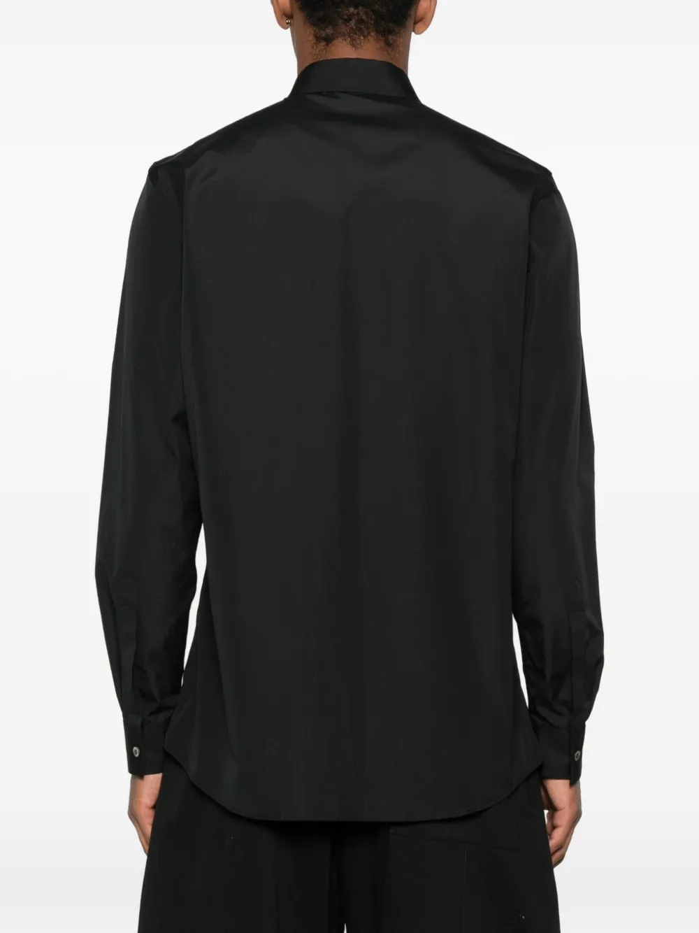 Moschino logo-detail pocket shirt Zwart