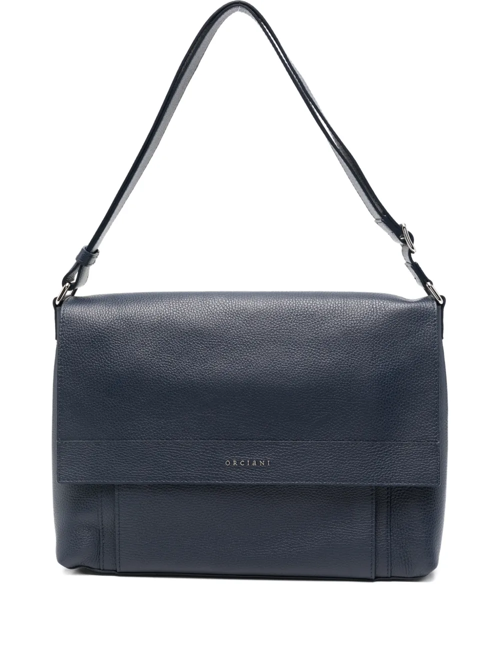 Orciani axelremsväska i läder | blå | Image 1