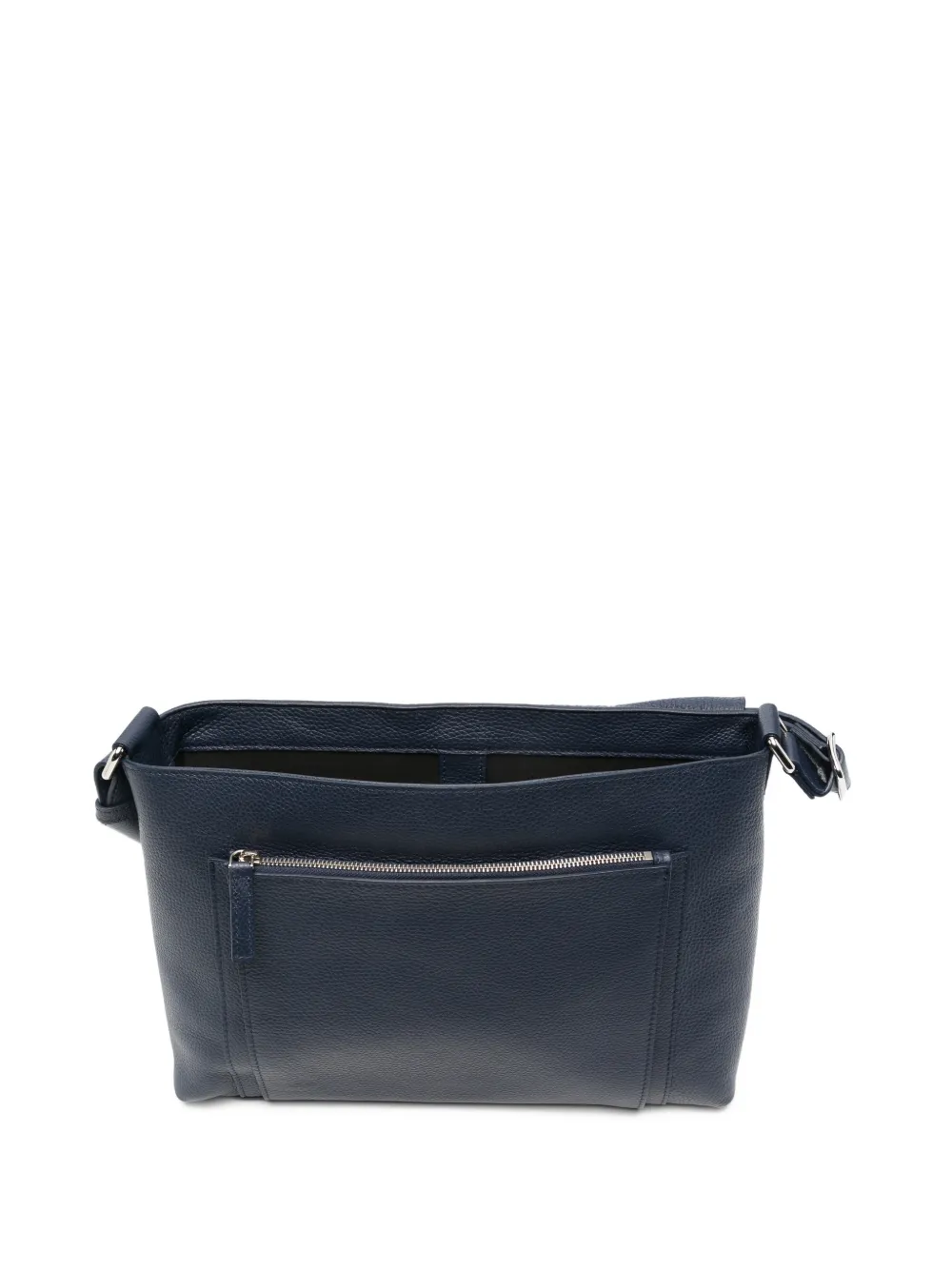 Orciani Leren messengertas Blauw