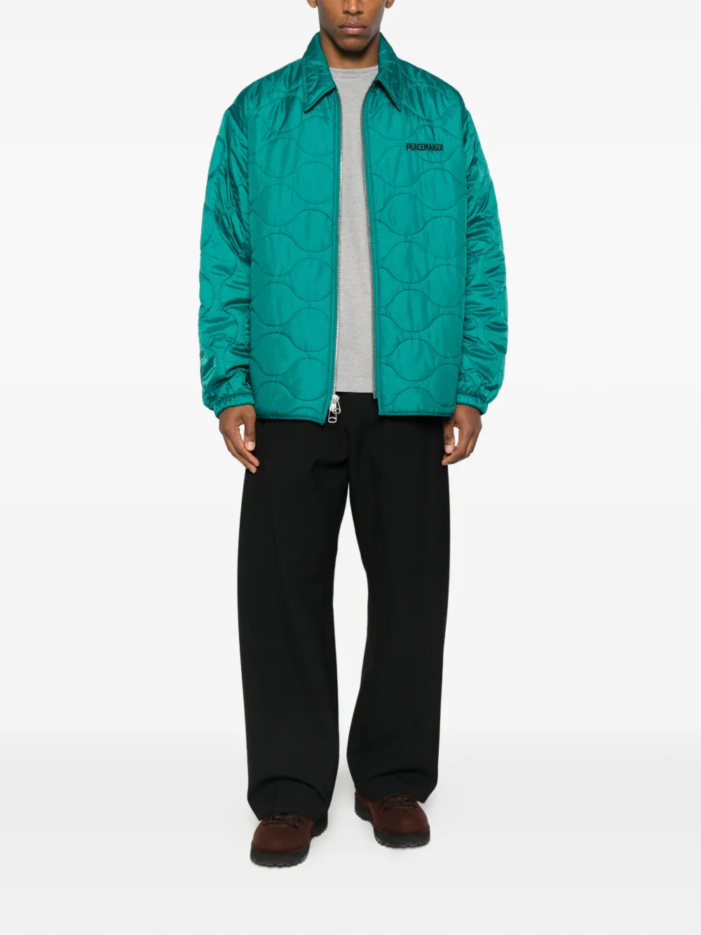 OAMC Camisa matelassê com fechamento por zíper | Camisa jaqueta | Image 2