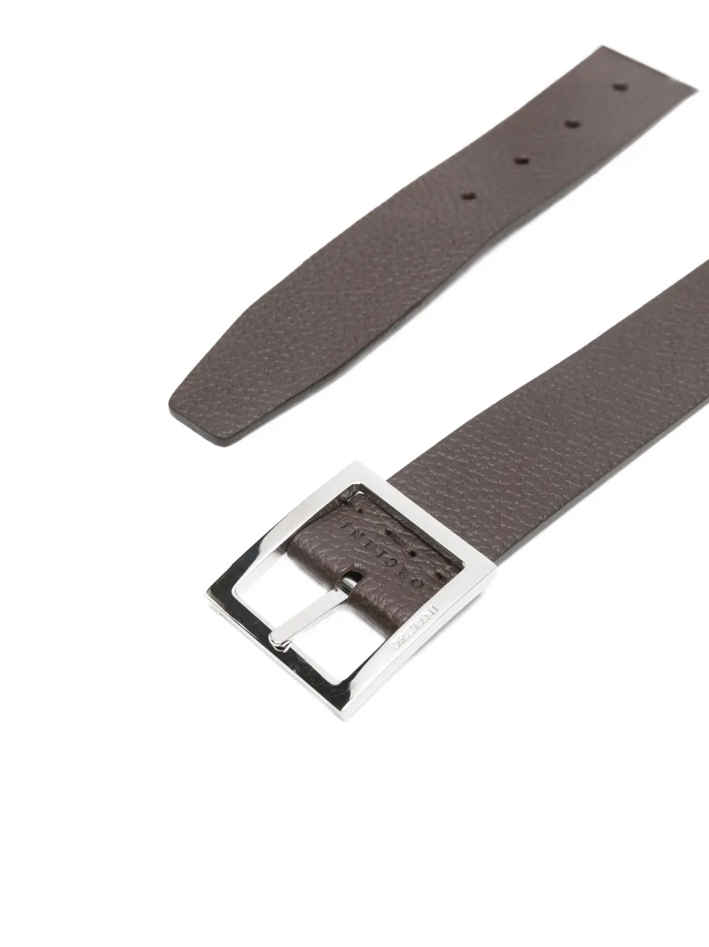 Orciani Riem met vierkante gesp Bruin