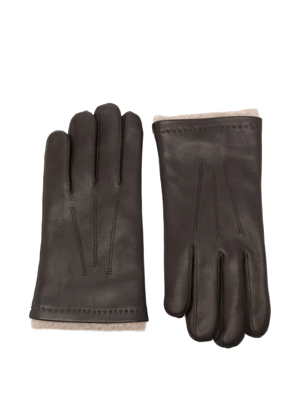 Orciani Stitching Gloves | marron | Image 1