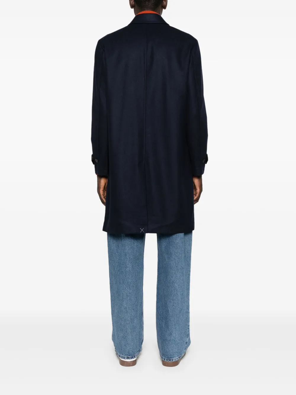 Fay Jas met paspelzak en knoopsluiting Blauw